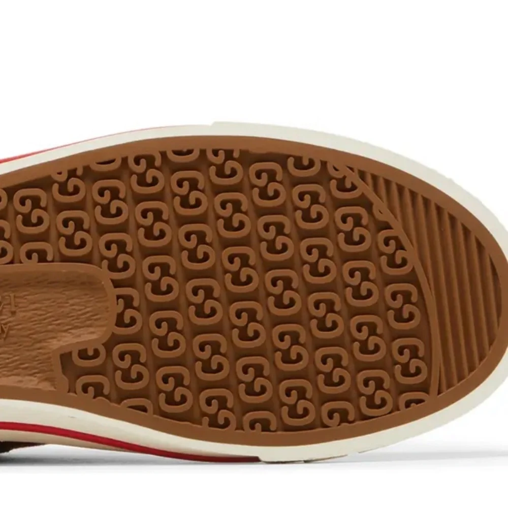 Gucci Men's Black and Red Stripe Sneakers - Picture 6 of 10